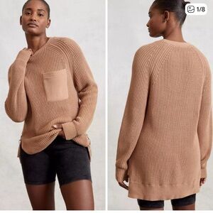 Varley Women's Tan Mattson tunic Sweater size large